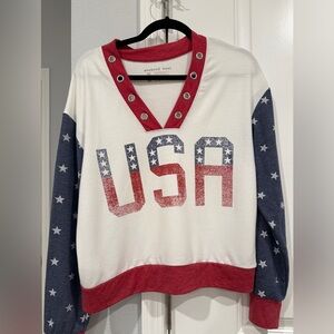 Women's USA Sweater - Red, White, and Blue